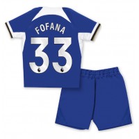 Chelsea Wesley Fofana #33 Domaci Dres za djecu 2023-24 Kratak Rukav (+ Kratke hlače)